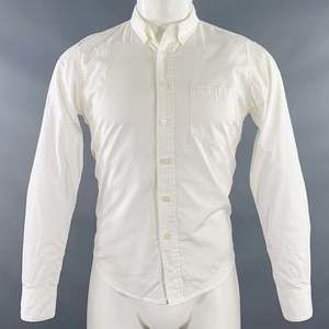 MAIDEN NOIR White Black Dots One Pocket Long Sleeve Shirt